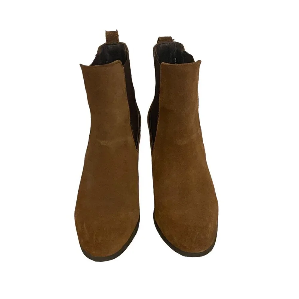Thursday Boot Co. Chelsea Brown Walnut Heeled Ankle Boots